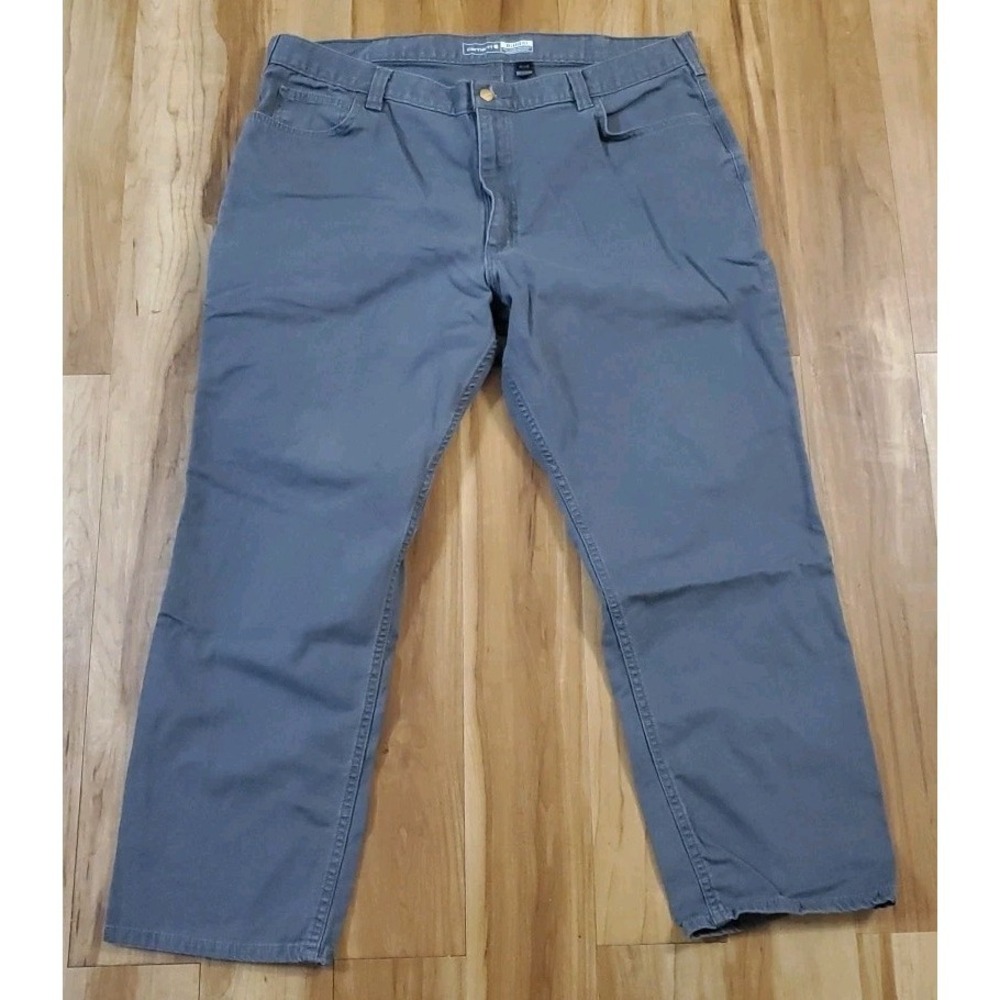 Carhartt BN2517-M Rugged Flex Relaxed Fit Canvas 5-Pocket Work Pants Gray 42x30